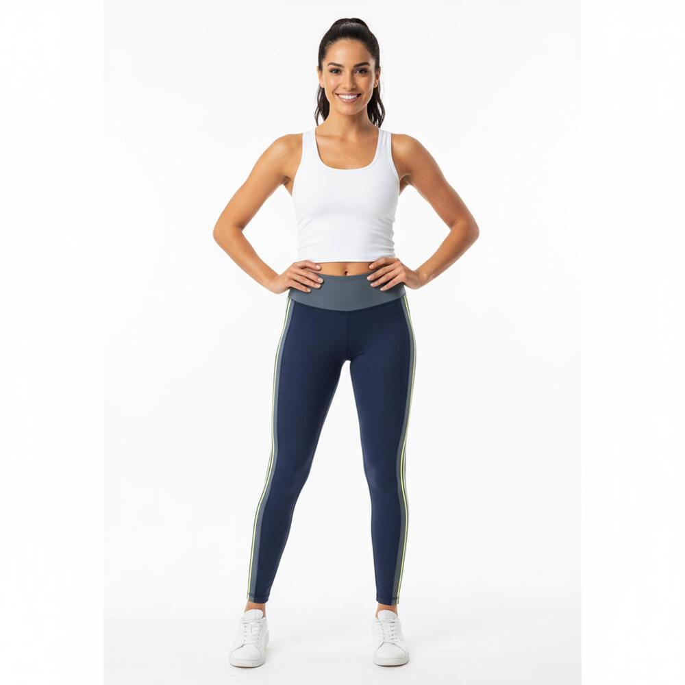 Avia Women's Navy and Gray Activewear Leggings